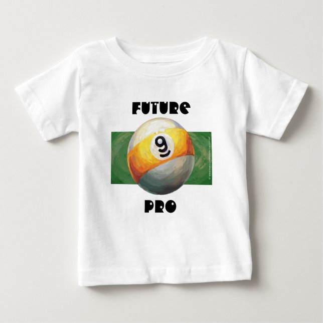 Future 9 ball Pro Baby T-Shirt (Front)