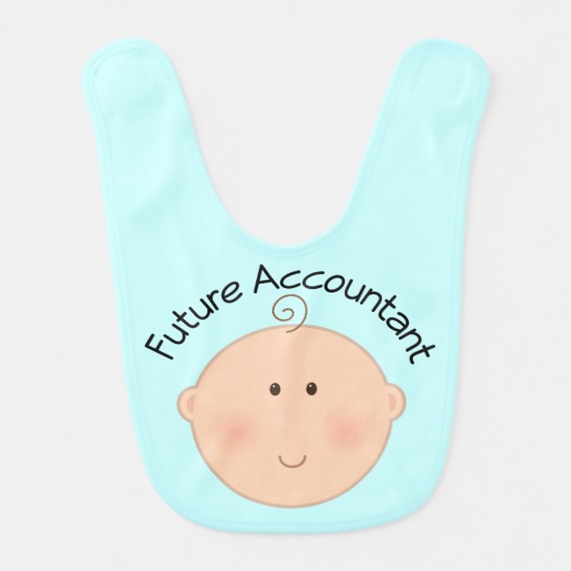 Future Accountant Baby Bib (Front)
