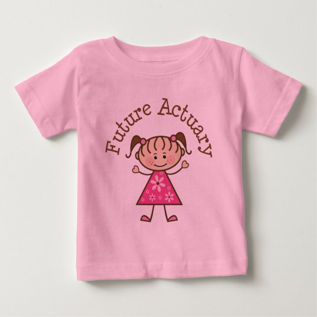 Future Actuary (Cute) Baby T-Shirt (Front)