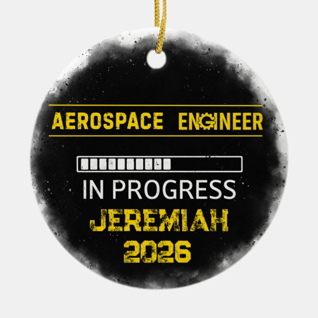 Future Aerospace Engineer Ceramic Ornament (Front)