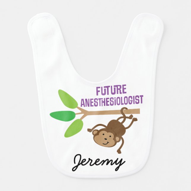 Future Anesthesiologist Personalized Baby Bib (Front)