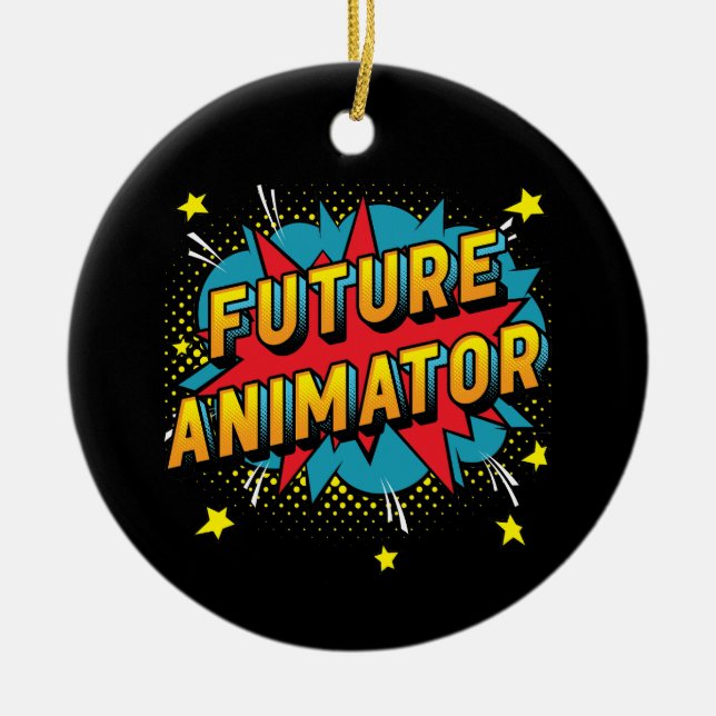 Future Animator Ceramic Ornament (Front)