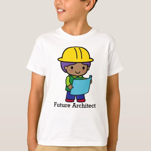 Future Architect boy in yellow hardhat T_Shirt