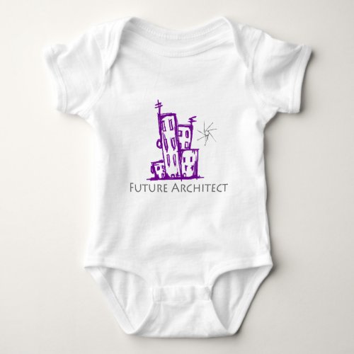 Future Architect Cute Design Baby Bodysuit