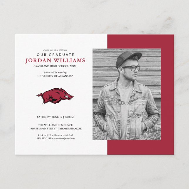 Future Arkansas Graduate Announcement Postcard (Front)