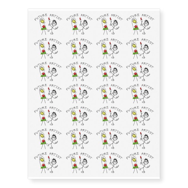 Future Artist Temporary Tattoos (Front)