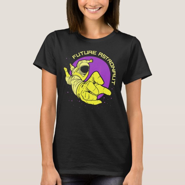 Future Astronaut Astronomy Rocket Space Planets T-Shirt (Front)