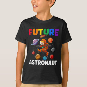 Future Astronaut Kids Space Suit Planets Science T-Shirt