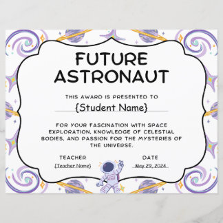 Future Astronaut Student Recognition Award