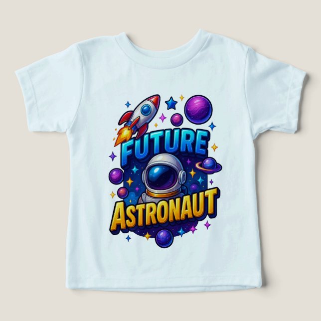 Future Astronaut Toddler Space Tee (Design Front)
