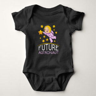 Future Astronaut With Planets Funny Gift For Girl Baby Bodysuit
