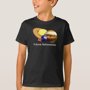 Future Astronomer with Solar System T-Shirt