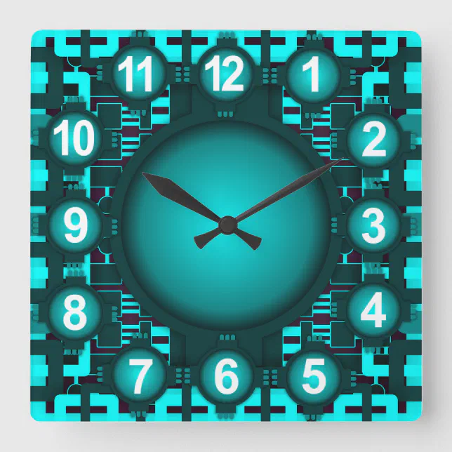 Future Atomic Hi Tech Clock | Zazzle