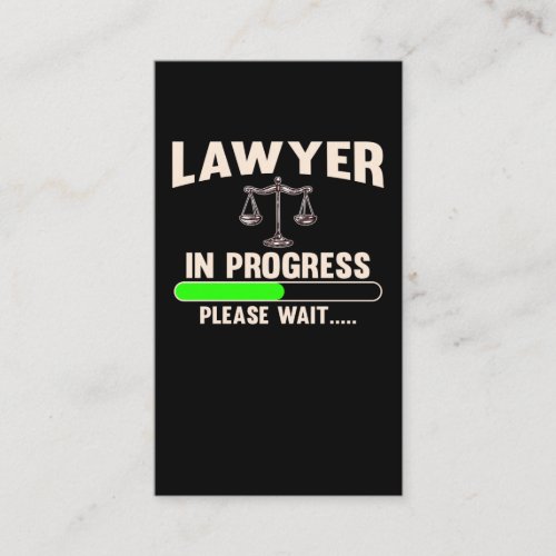 Future Attorney Student Lawyer Business Card