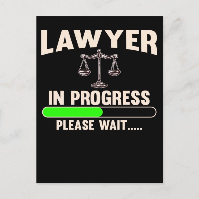 Future Attorney Student Lawyer Postcard (Front)