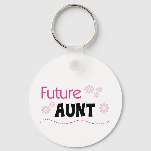 Future Aunt Tshirts and Gifts Keychain (Front)