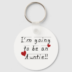 Future Auntie Kid Print Tshirts and Gifts Keychain
