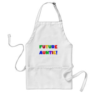 Future Auntie-Primary Colors Tshirts and Gifts Adult Apron