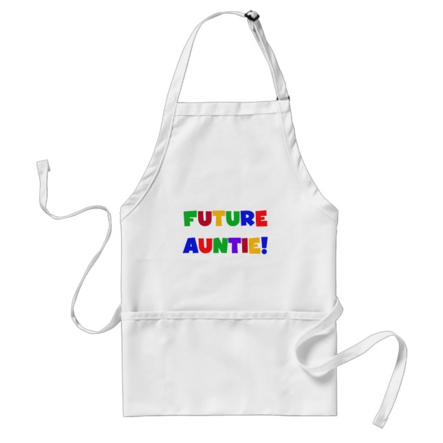 Future Auntie-Primary Colors Tshirts and Gifts Adult Apron (Front)