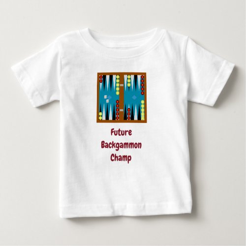 Future Backgammon Champ Baby T_Shirt