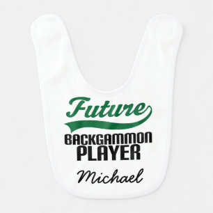 Future Backgammon Player Personalized Baby Bib