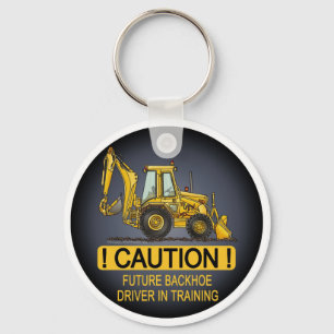 Future Backhoe Driver Key Chain