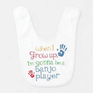 Future Banjo Player Baby Bib