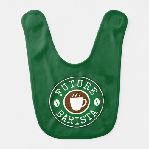 Future Barista cute baby bib apron for newborn