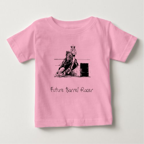 Future Barrel Racer Baby T_Shirt