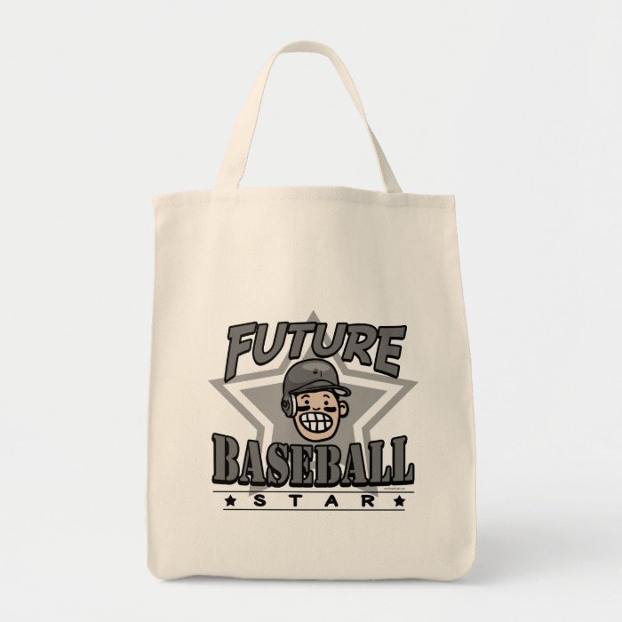 Future Baseball Star Black Helmet Canvas Bags