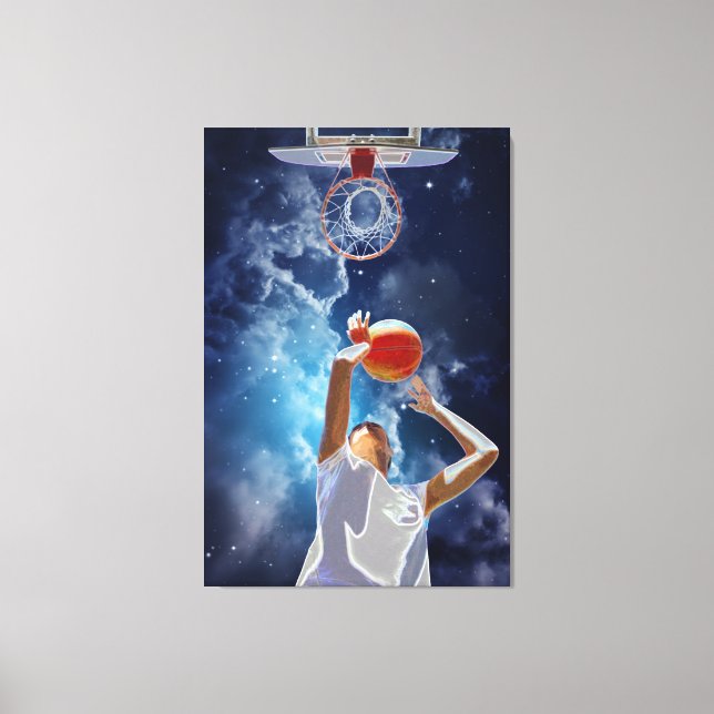 Future Basketball All-Star Canvas Print (Front)