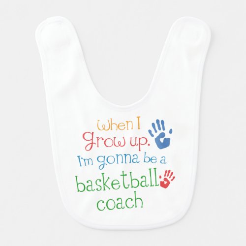Future Basketball Coach Baby Bib