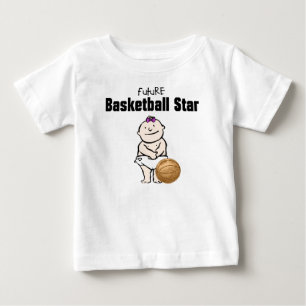 Future Basketball Star Baby Girl T-shirts