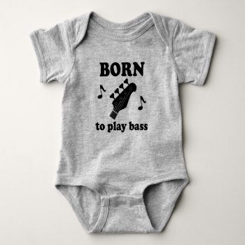 Future Bass Player Guitar Music Baby Bodysuit by madconductor at Zazzle