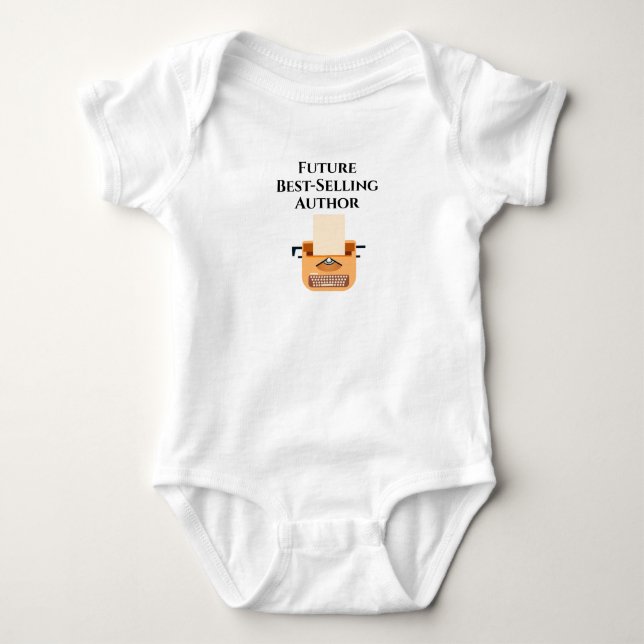 Future Best-Selling Author Personalized Baby Bodysuit (Front)