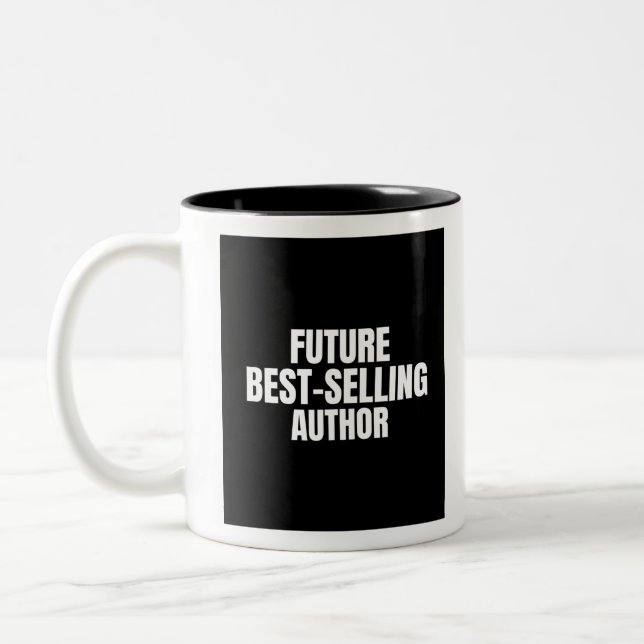 Future best selling author Two-Tone coffee mug (Left)