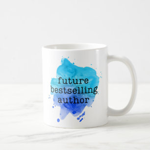 Future Bestselling Author Watercolor Mug