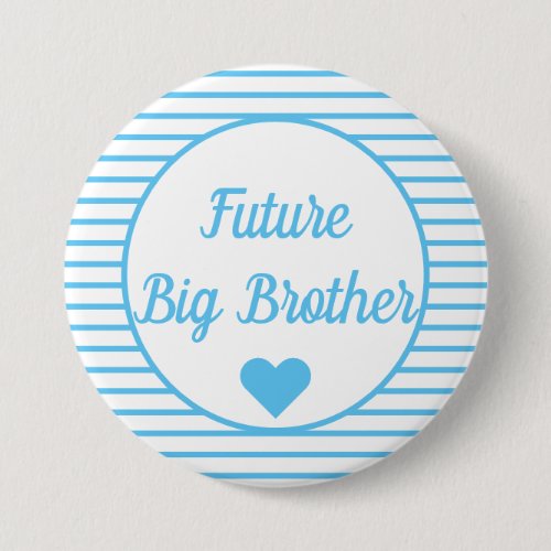 Future Big Brother Baby Shower Button