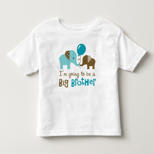 Future big brother _ Mod Elephant Toddler T_shirt