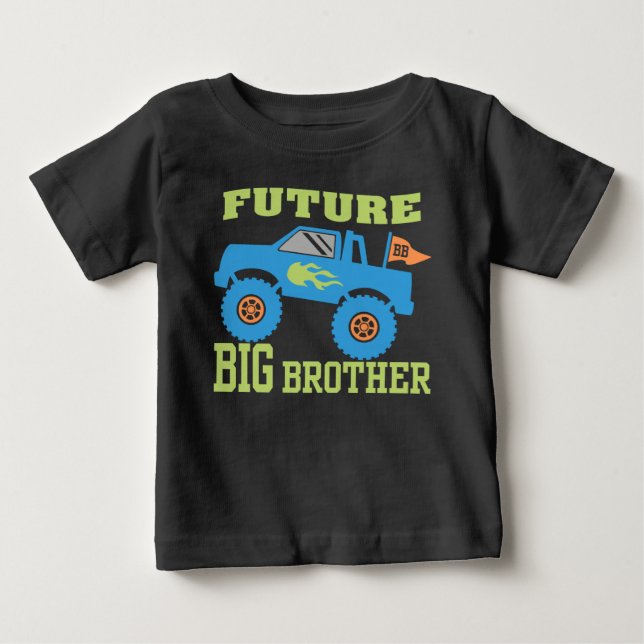 Future Big Brother Monster Truck Baby T-Shirt (Front)