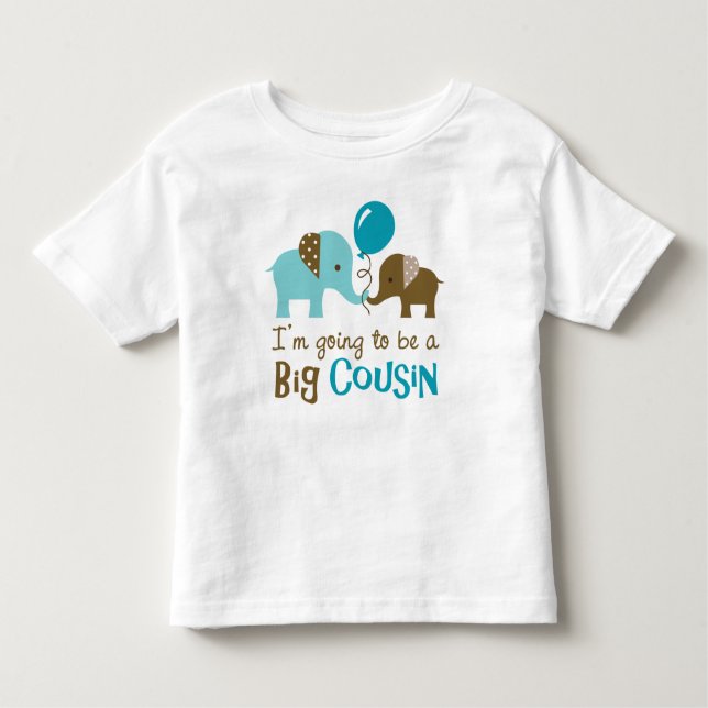 Future Big Cousin - Mod Elephant t-shirts for boys (Front)