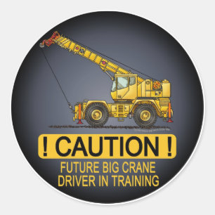 Future Big Crane Driver Kids Sticker
