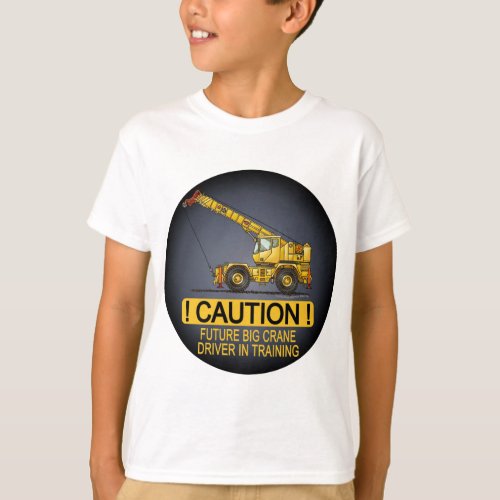 Future Big Crane Driver Kids T_Shirt