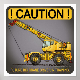 Future Big Crane Driver Poster Print