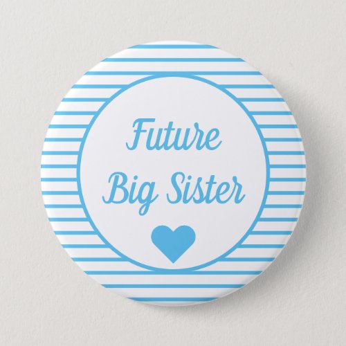 Future Big Sister Baby Shower Button