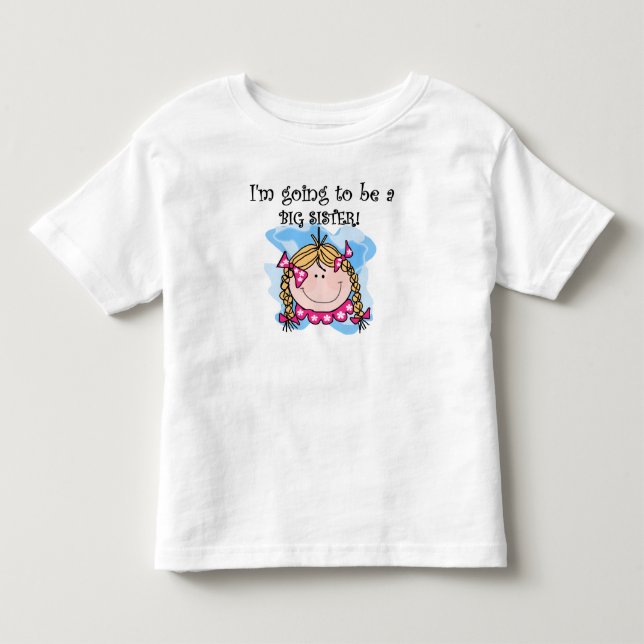 Future Big Sister Blond Hair Toddler T-shirt (Front)