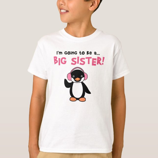 Future Big Sister - Penguin T-Shirt (Front)