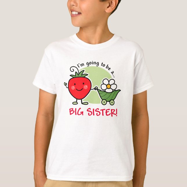 Future Big Sister Strawberry T-Shirt (Front)