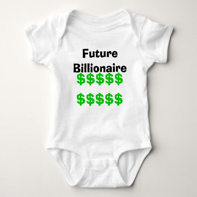 Future Billionaire Baby Bodysuit (Front)