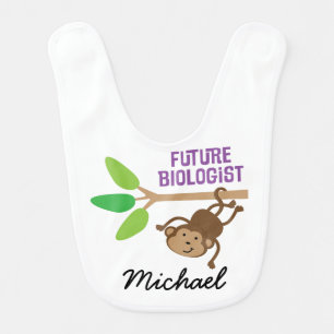 Future Biologist Personalized Baby Bib